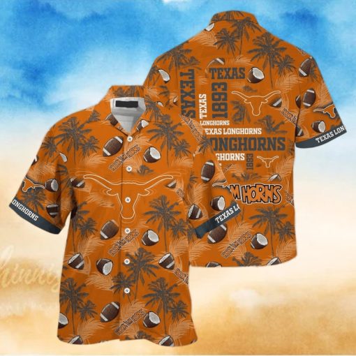 Vintage Aloha NCAA Texas Longhorns Hawaiian Shirt Gift For Football Fans
