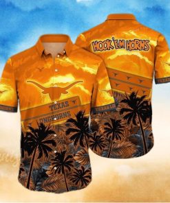 Vintage Aloha NCAA Texas Longhorns Hawaiian Shirt Summer Beach Gift