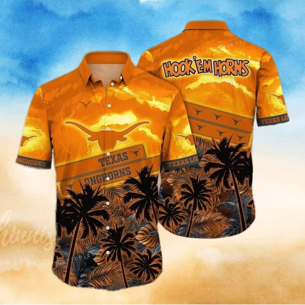 Vintage Aloha NCAA Texas Longhorns Hawaiian Shirt Summer Beach Gift Vintage Aloha NCAA Texas Longhorns Hawaiian Shirt Summer Beach Gift