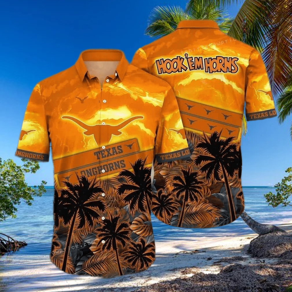 Vintage Aloha NCAA Texas Longhorns Hawaiian Shirt Summer Beach Gift Vintage Aloha NCAA Texas Longhorns Hawaiian Shirt Summer Beach Gift