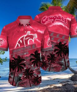 Vintage Aloha NCAA Washington State Cougars Hawaiian Shirt Practical Beach Gift