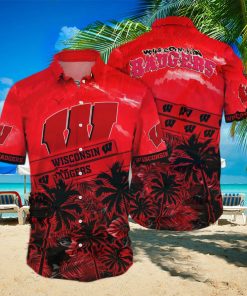 Vintage Aloha NCAA Wisconsin Badgers Hawaiian Shirt Beach Gift For Friend