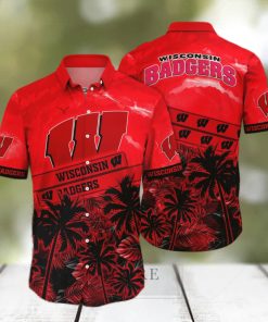 Vintage Aloha NCAA Wisconsin Badgers Hawaiian Shirt Beach Gift For Friend 2 Vintage Aloha NCAA Wisconsin Badgers Hawaiian Shirt Beach Gift For Friend