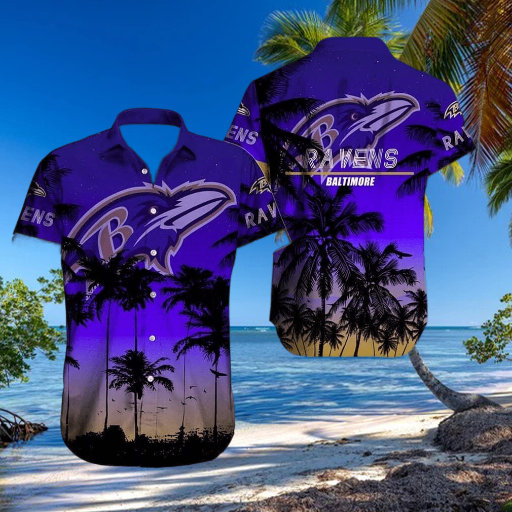 Vintage Aloha NFL Baltimore Ravens Hawaiian Shirt Beach Gift For Him Vintage Aloha NFL Baltimore Ravens Hawaiian Shirt Beach Gift For Him
