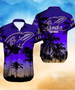 Vintage Aloha NFL Baltimore Ravens Hawaiian Shirt Beach Gift For Him
