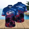 Blue Scuba Diving Hibiscus Unisex Hawaiian Shirts