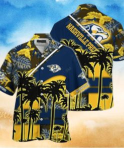 Vintage Aloha NHL Nashville Predators Hawaiian Shirt Beach Gift For Him