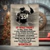 Personalized Sketch Hockey Player Poster