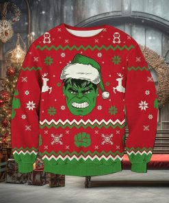 Vintage Angry Hulk Knitted Ugly Knitted Whiskey Christmas 3D Sweater For Men And Women