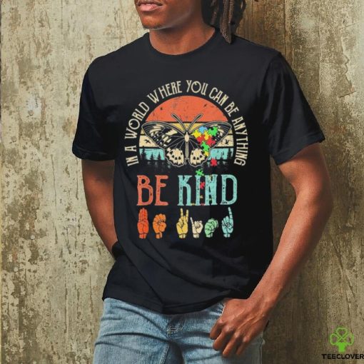 Vintage Be Kind Kindness For Women Autism Awareness Shirt