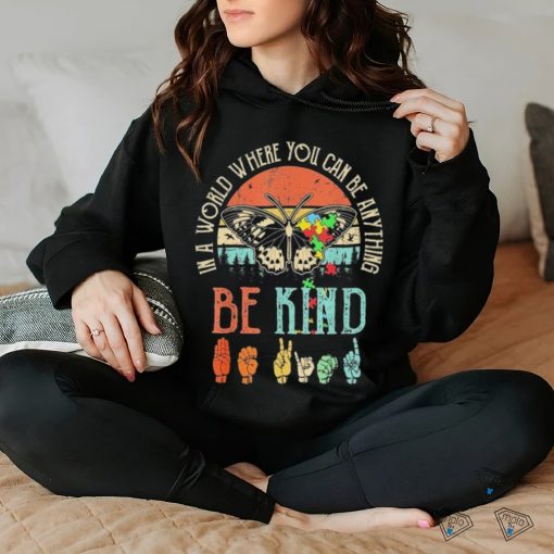 Vintage Be Kind Kindness For Women Autism Awareness Shirt