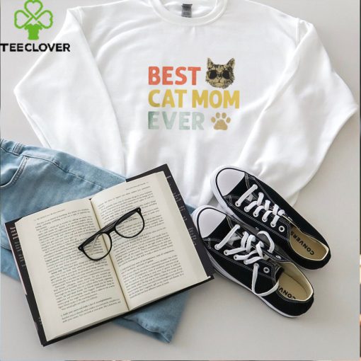 Vintage Best Cat Mom Ever Cat For Women Mother’s Day T Shirt