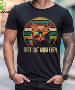 Vintage Best Cat Mom Ever Mother's Day Shirt For Cat Lover T Shirt