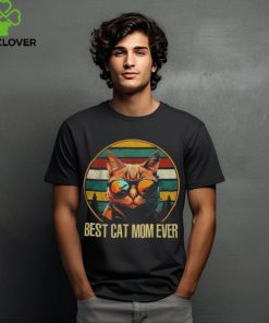 Vintage Best Cat Mom Ever Mother's Day Shirt For Cat Lover T Shirt