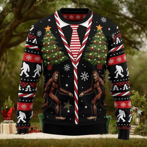 Vintage Bigfoot Ugly Christmas Sweater Thankgiving Gift Men Women