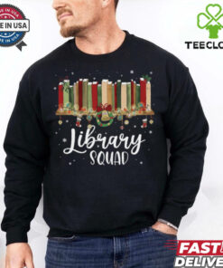 Vintage Book Lovers Library Squad Christmas Comfort Colors Shirt