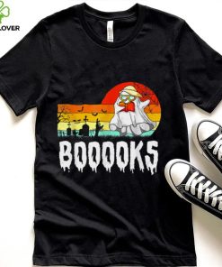 Vintage Books Boo Halloween Costume Reading Book Lover T Shirt