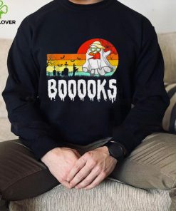 Vintage Books Boo Halloween Costume Reading Book Lover T Shirt