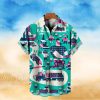 NFL Kansas City Chiefs Hawaiian Shirt Leaves Pattern White Aloha