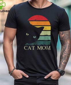 Vintage Cat Mom shirts for Women Funny Cat Mom Mother T Shirt