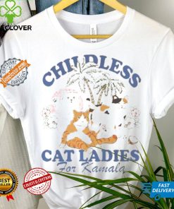 Vintage Childless Cat Lady Shirt Coconut Tree Harris 47 Shirt