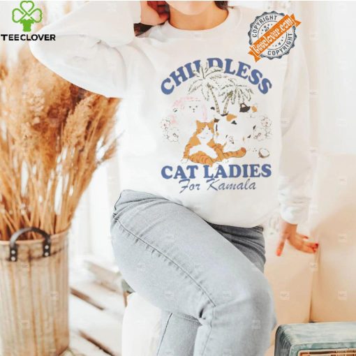 Vintage Childless Cat Lady Shirt Coconut Tree Harris 47 Shirt