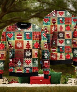 Vintage Christmas Patchwork Ugly Christmas Sweater