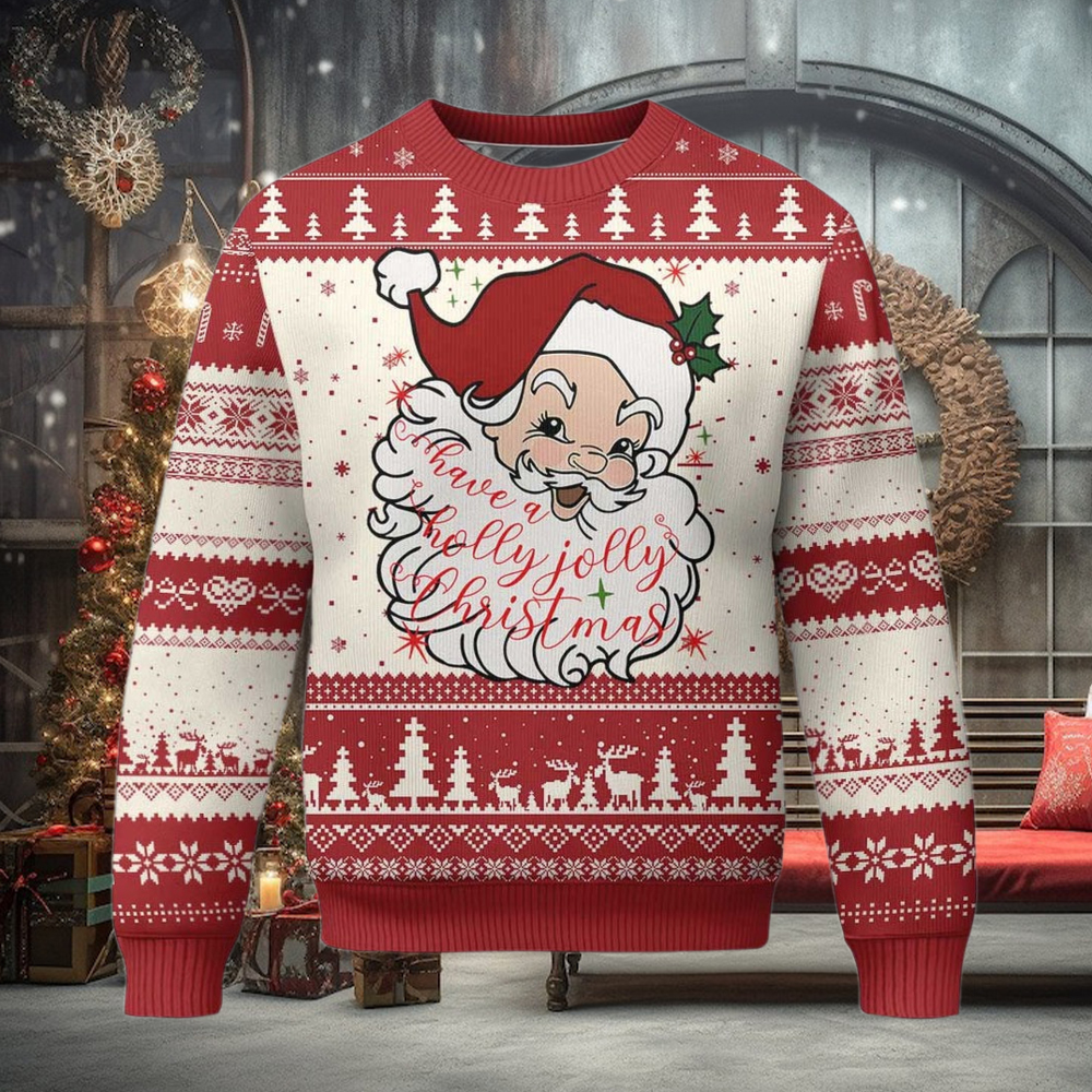 Vintage Christmas Santa Claus Face Xmas Funny Old Fashioned Ugly Christmas Sweater Vintage Christmas Santa Claus Face Xmas Funny Old Fashioned Ugly Christmas Sweater