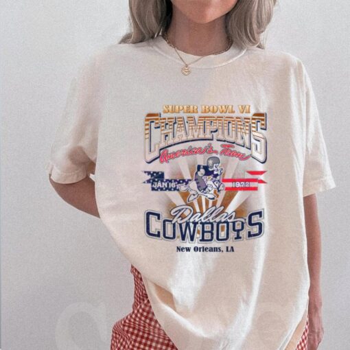 Vintage Dallas Cowboys Super Bowl Vi Champions
