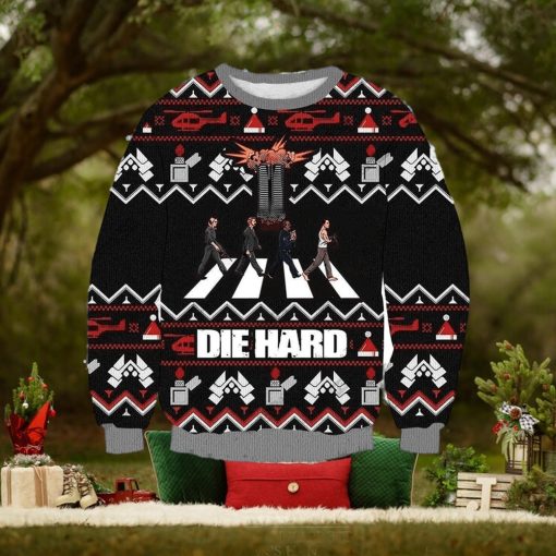 Vintage Die Hard Knitted Ugly Knitted Whiskey Christmas 3D Sweater For Men And Women