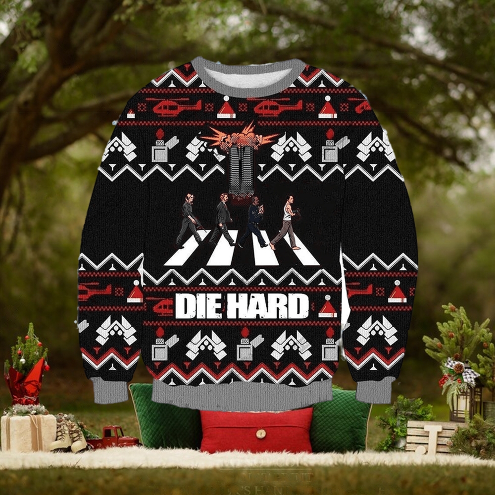 Vintage Die Hard Knitted Ugly Knitted Whiskey Christmas 3D Sweater For Men And Women Vintage Die Hard Knitted Ugly Knitted Whiskey Christmas 3D Sweater For Men And Women
