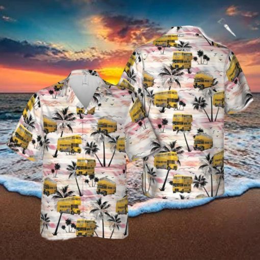 Vintage Double Decker Bus Hawaiian Shirt For Men And Women Gift Teams Shirt Beach