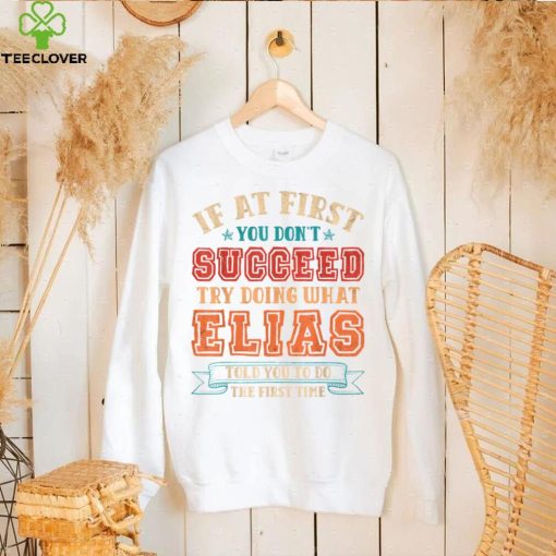 Vintage Elias Gift Name Personalized Birthday Christmas T Shirt