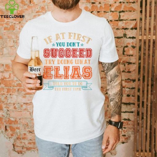 Vintage Elias Gift Name Personalized Birthday Christmas T Shirt