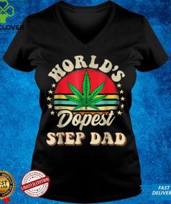 Vintage Father_s Day 420 Step Dad Vintage Worlds Dopest Dad T Shirt