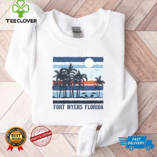 Vintage Fort Myers Florida Summer 80s Beach Souvenirs T Shirt