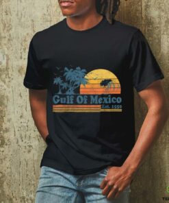 Vintage Gulf of Mexico Est 1550 Retro Beach Sunset T Shirt