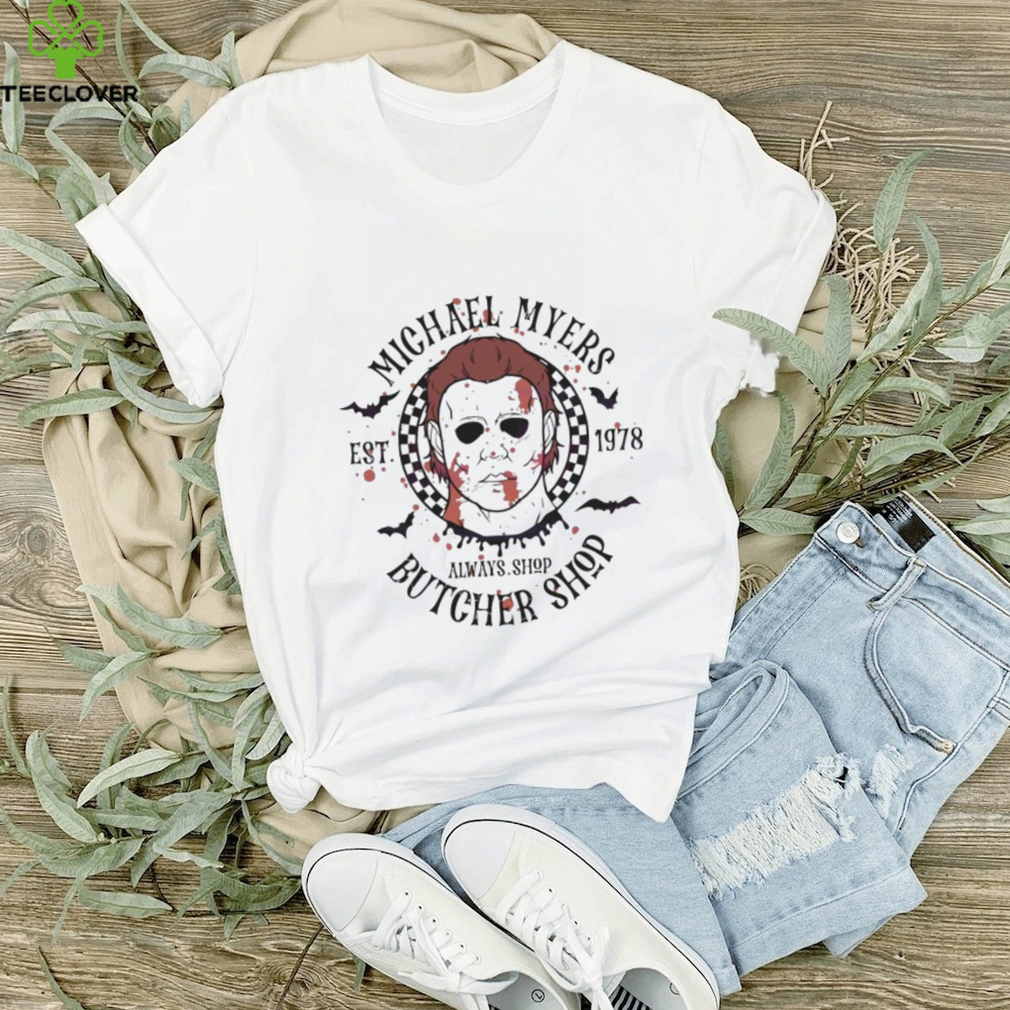 Vintage Halloween Michael Myers Butcher Shop Shirt Vintage Halloween Michael Myers Butcher Shop Shirt