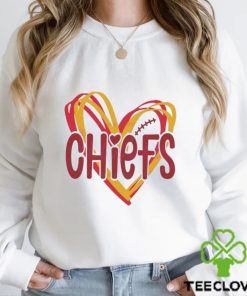 Vintage Heart Kansas City Chiefs NFL Football Shirt