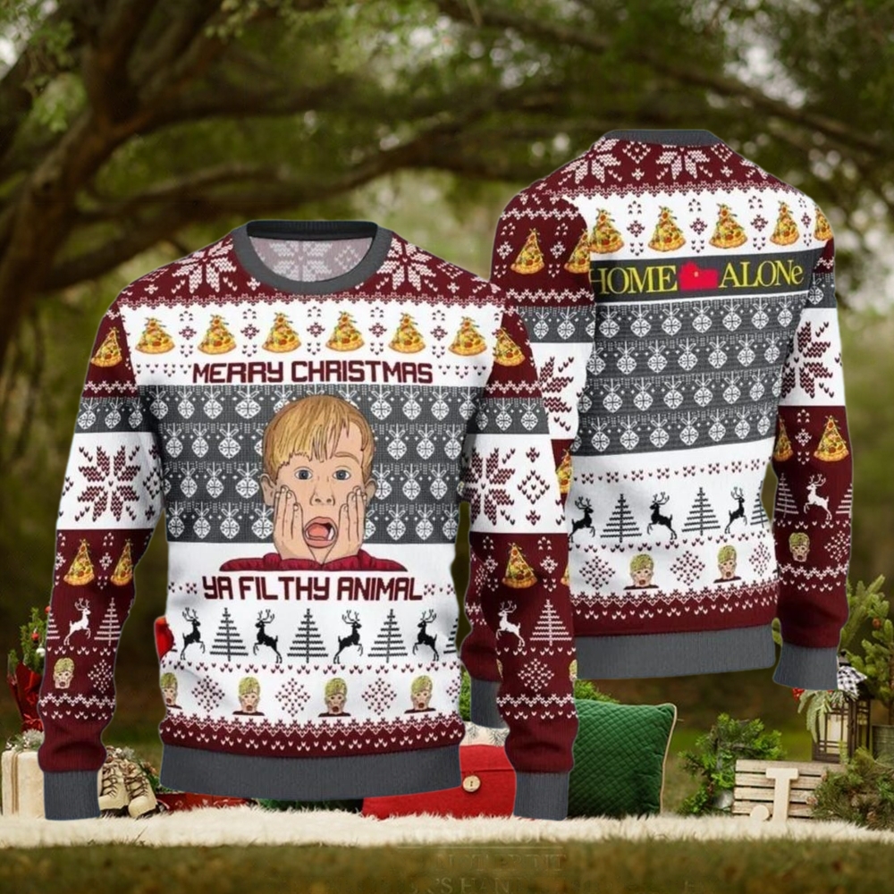 Vintage Home Alone Christmas Ugly Sweater Vintage Home Alone Christmas Ugly Sweater