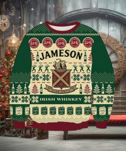 Vintage Jamesonn Irishh Whiskey Knitted Ugly Knitted Whiskey Christmas 3D Sweater For Men And Women