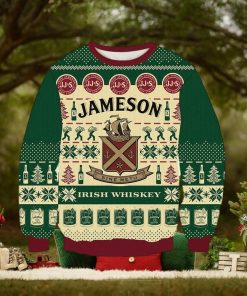 Vintage Jamesonn Irishh Whiskey Knitted Ugly Knitted Whiskey Christmas 3D Sweater For Men And Women