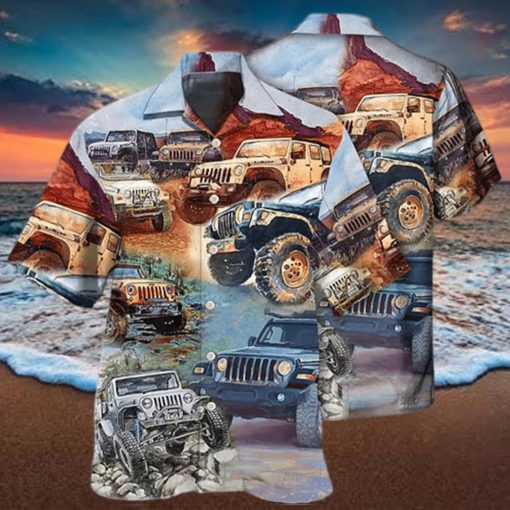 Vintage Jeep Hawaiian Shirt