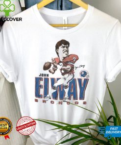 Vintage John Elway Denver Broncos caricature 90's t shirt football NFL t shirt tee