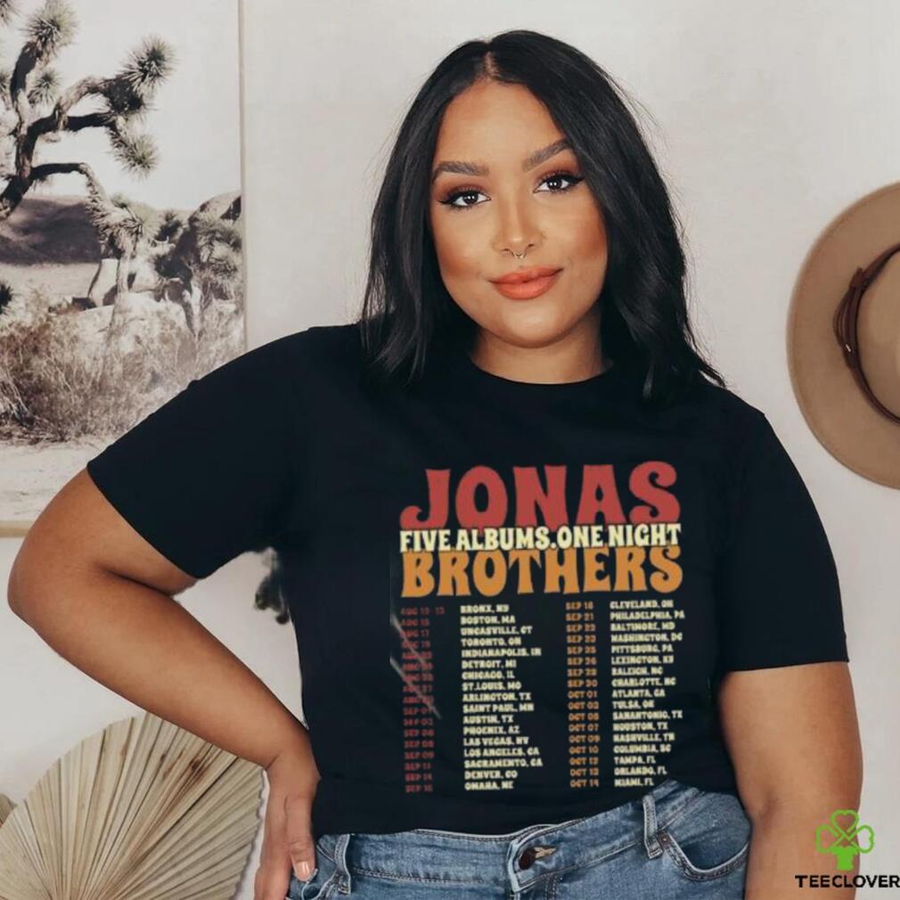 Vintage Jonas Brothers Setlist Shirt Merch 2 Sides I Love Hot Dads Shirt Jonas Five Albums One Night Tour Shirt Joe Jonas Homage Shirts Vintage Jonas Brothers Setlist Shirt Merch 2 Sides I Love Hot Dads Shirt Jonas Five Albums One Night Tour Shirt Joe Jonas Homage Shirts