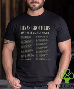 Vintage Jonas Brothers Tour Shirt 2 Sides Jonas Brothers Shirt Jonas Brothers Merch Five Albums One Night Tour Music Tour Shirt