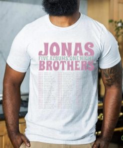 Vintage Jonas Brothers Tshirt Jonas Brothers Houston 2023 Jonas Brothers 5 Albums One Night Setlist Jonas Brothers Pittsburgh 2023 Jonas Brothers shirts