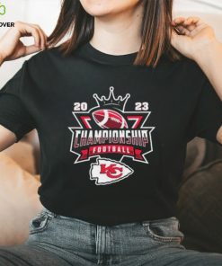 Vintage Kansas City Chiefs NFL 2023 Championship Crown Logo Shirt Gift Shirt