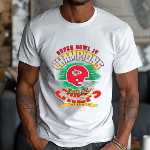 Vintage Kansas City Chiefs Super Bowl Iv Champions Shirt