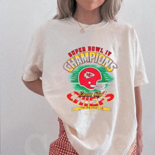 Vintage Kansas City Chiefs Super Bowl Iv Champions Shirt